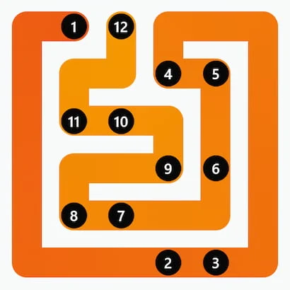 LinkedIn Zip #213 Answer Solution