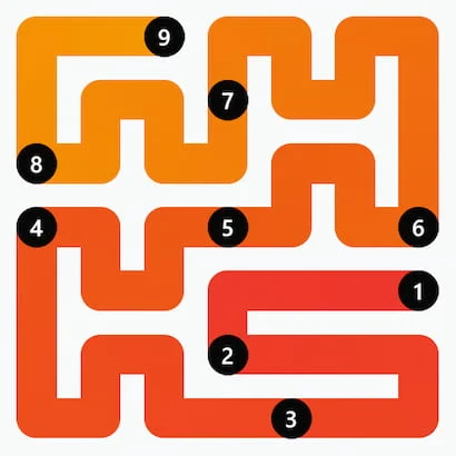 LinkedIn Zip #214 Answer Solution