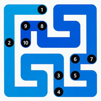 LinkedIn Zip #290 Answer Solution