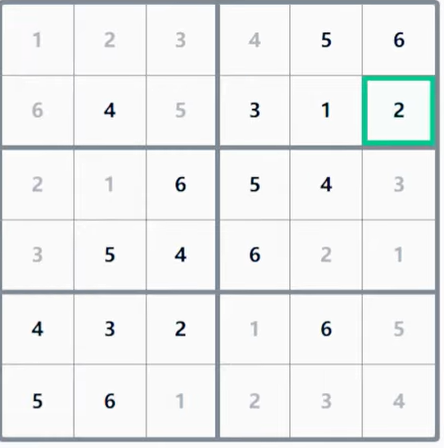 LinkedIn Mini Sudoku #105 Answer Solution