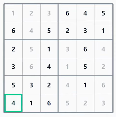LinkedIn Mini Sudoku #141 Answer Solution