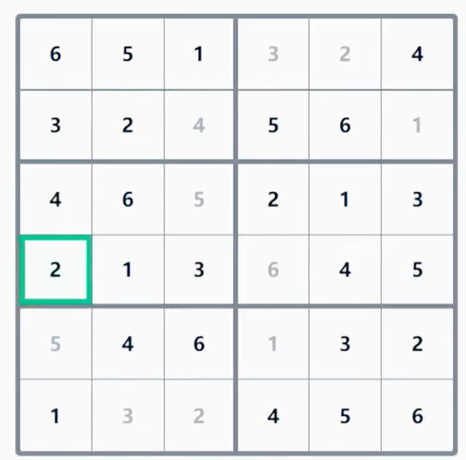 LinkedIn Mini Sudoku #87 Answer Solution