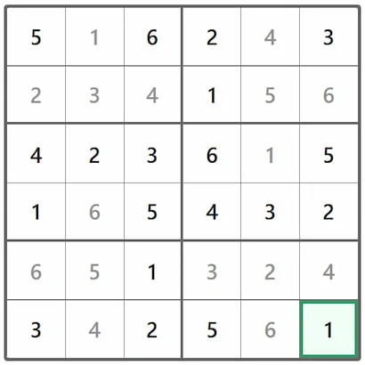 LinkedIn Mini Sudoku #77 Answer Solution